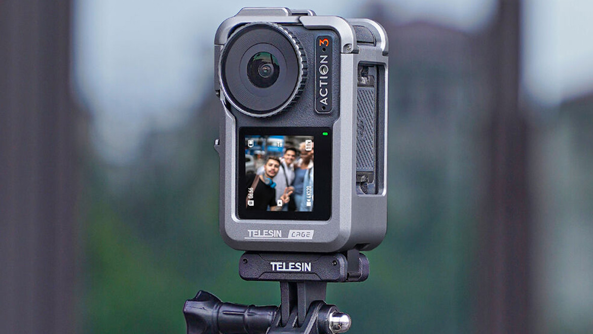 TELESIN Aluminum Cage for DJI Osmo Action 3 / Osmo Action 4v