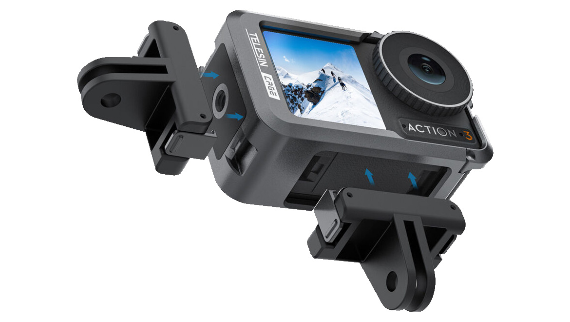 TELESIN Aluminum Cage for DJI Osmo Action 3 / Osmo Action 4