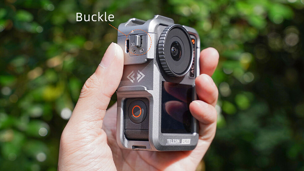 TELESIN Aluminum Cage for DJI Osmo Action 3 / Osmo Action 4